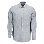 U.S. POLO ASSN. Light Blue Cotton Men Shirt US-16873-XL