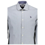 U.S. POLO ASSN. Light Blue Cotton Men Shirt US-16873-XL