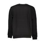 Tommy Hilfiger Sleek Black Cotton Crew Neck Sweatshirt TO-27378-S