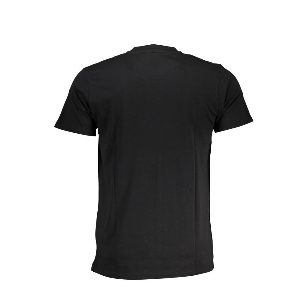 Cavalli Class Black Cotton T-Shirt CA-28629-XL