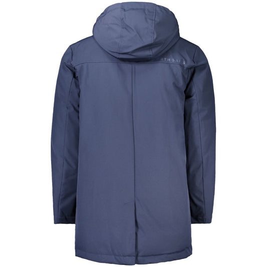 North Sails Blue Polyester Men Jacket NO-32946-XL