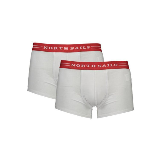 North Sails White Cotton Men Boxer