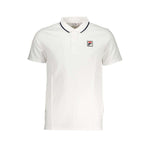 Fila Sleek White Cotton Polo with Contrast Accents FI-28751-S