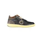Blauer Sleek Black Lace-Up Sneakers with Contrast Details BL-23170-EU40/US7