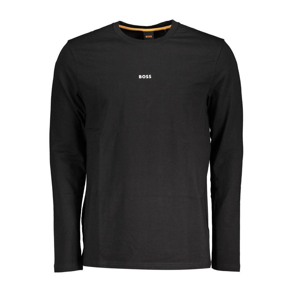 Hugo Boss Black Cotton Men T-Shirt BO-36854-S