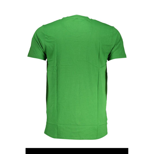 Cavalli Class Green Cotton T-Shirt CA-28569-M
