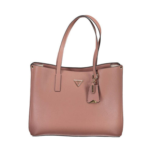 Guess Jeans Pink Polyethylene Handbag
