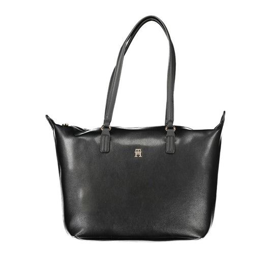 Tommy Hilfiger Black Polyester Handbag TO-27572