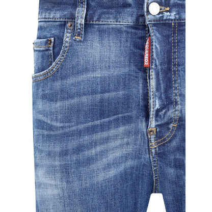 Dsquared² Blue Cotton Skinny Jeans