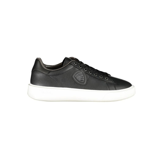 Blauer Black Leather Men Sneaker BL-35544-EU44/US11