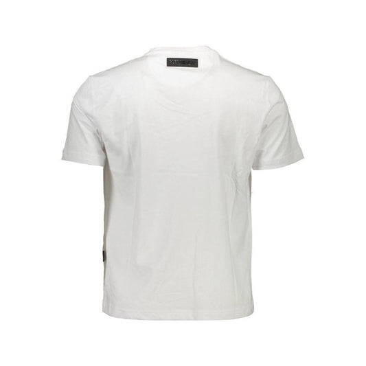 Plein Sport White Cotton Men T-Shirt PL-9607-S
