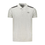 Cavalli Class Gray Cotton Polo Shirt CA-38695-M