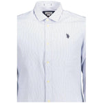 U.S. POLO ASSN. Light Blue Cotton Men Shirt US-16871-XXL