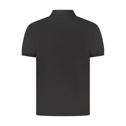 Calvin Klein Black Cotton Polo Shirt
