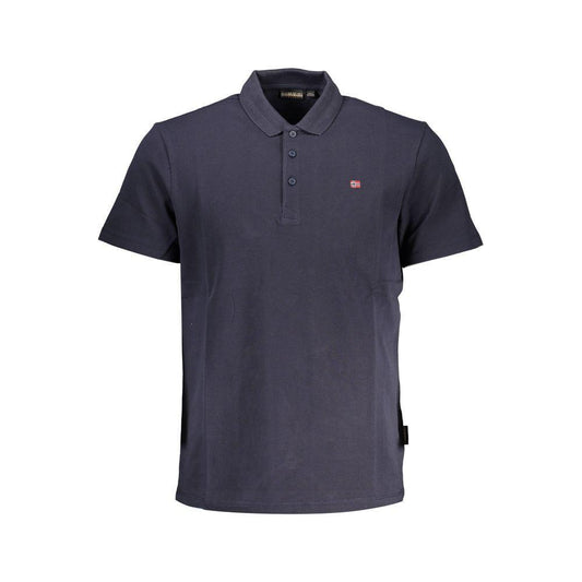 Napapijri Blue Cotton Men Polo Shirt