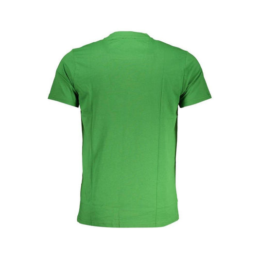 Cavalli Class Green Cotton T-Shirt CA-28487-M