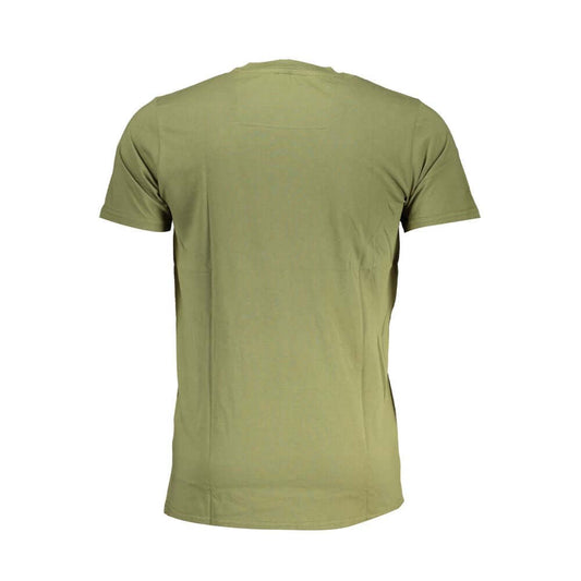 Cavalli Class Green Cotton T-Shirt CA-28620-L