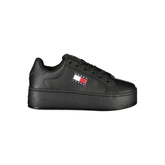 Tommy Hilfiger Black Polyethylene Women Sneaker TO-34814-EU36/US6