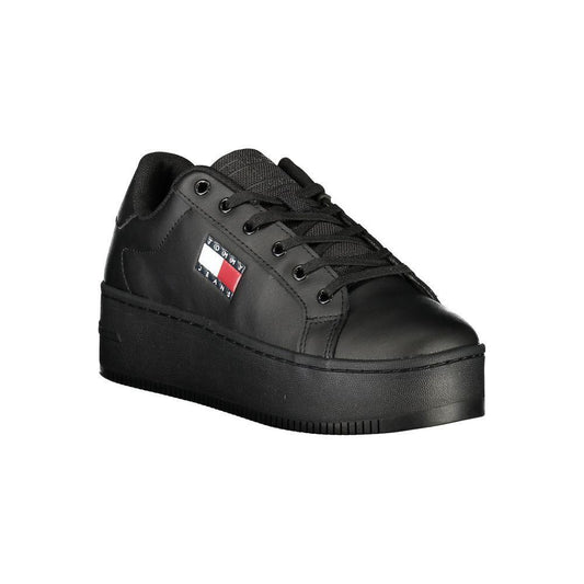 Tommy Hilfiger Black Polyethylene Women Sneaker TO-34814-EU36/US6