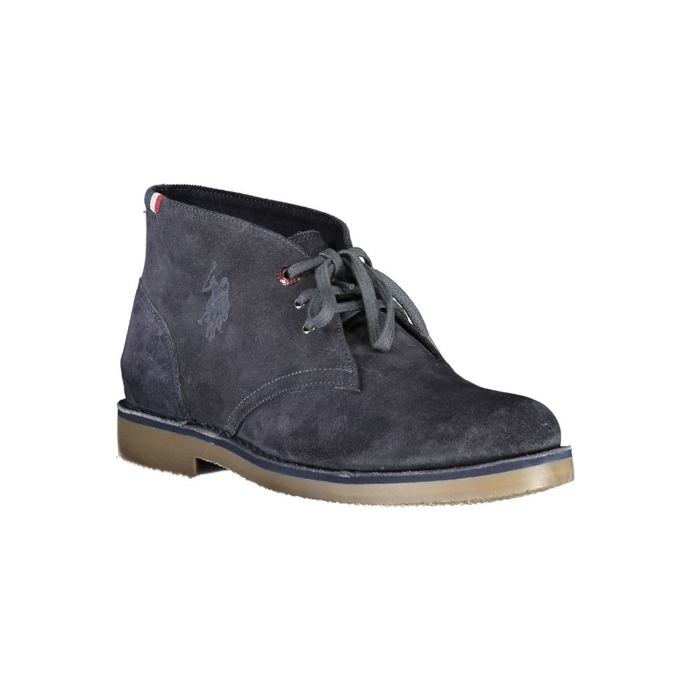 U.S. POLO ASSN. Blue Leather Mens Ankle Boot
