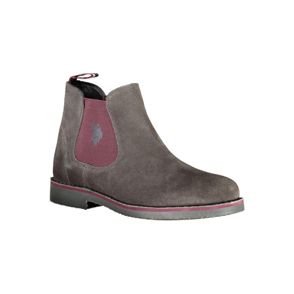 U.S. POLO ASSN. Brown Leather Men Boot US-37661-EU41/US8