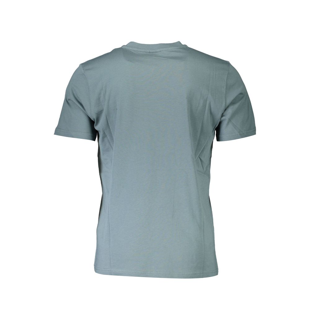 Back view of North Sails Green Cotton Men T-Shirt showcasing premium quality and sustainable design.