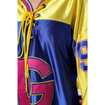 Dolce & Gabbana Multicolor Polyester Long Sleeves V-Neck Top TSH90380-40