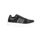 Tommy Hilfiger Black Leather Men Sneaker TO-33489-EU40/US7