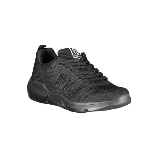 Sergio Tacchini Sleek Black Lace-up Sneakers with Contrast Detailing SE-23681-EU41/US8