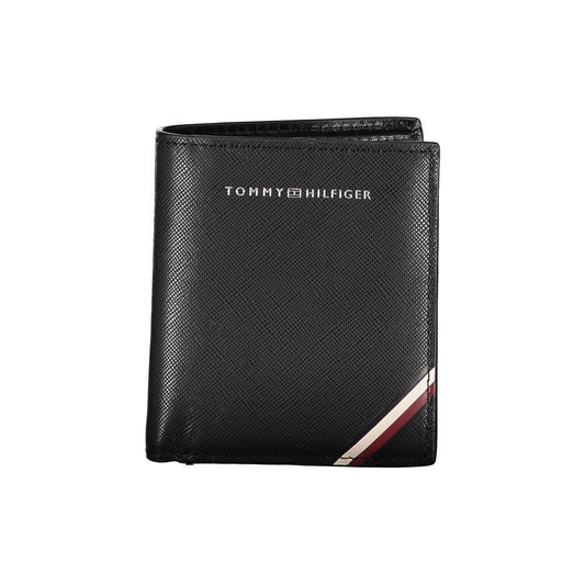 Tommy Hilfiger Black Leather Men Wallet TO-25968