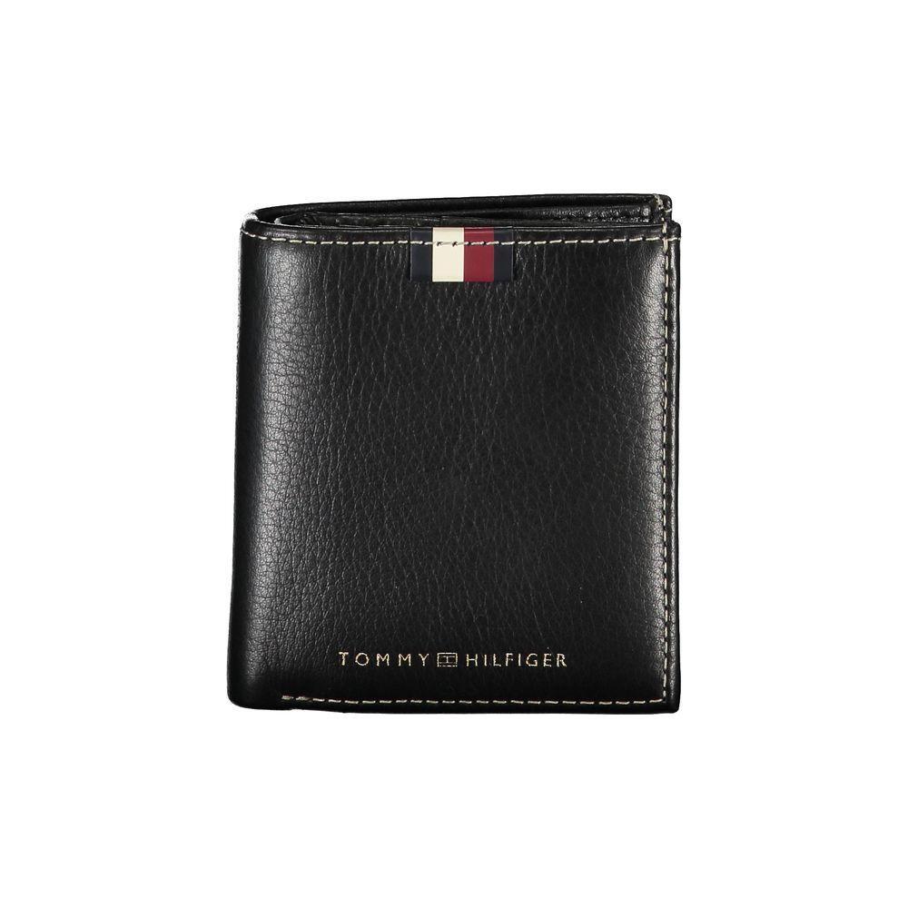 Tommy Hilfiger Black Leather Men Wallet TO-25993