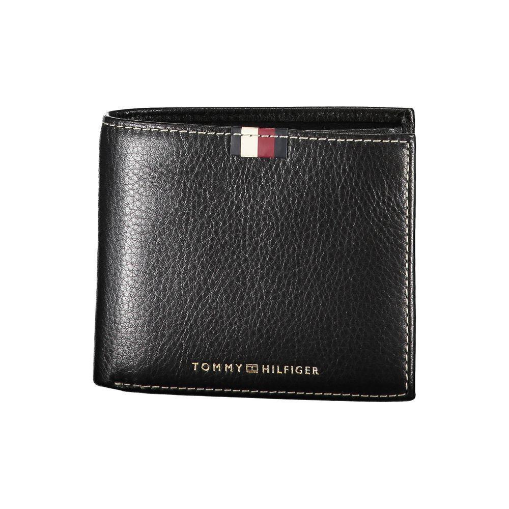 Tommy Hilfiger Black Leather Men Wallet TO-25966