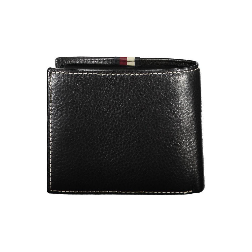 Tommy Hilfiger Black Leather Men Wallet TO-25966