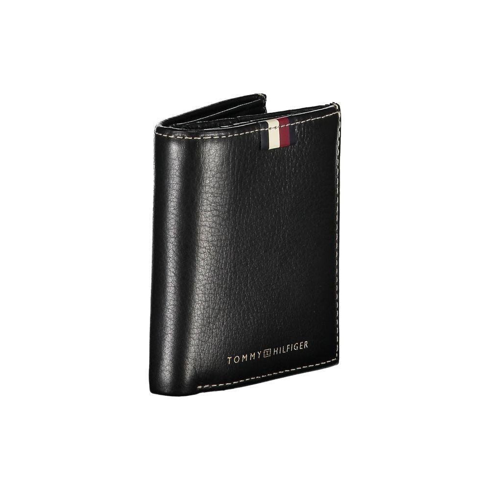 Tommy Hilfiger Black Leather Men Wallet TO-25993