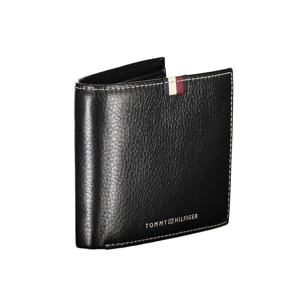 Tommy Hilfiger Black Leather Men Wallet TO-25966
