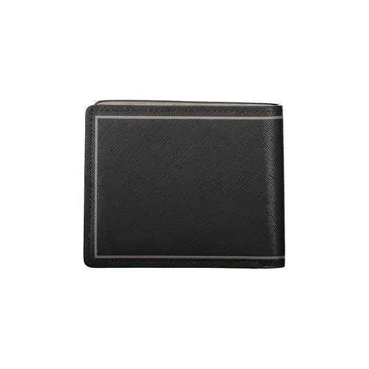 Tommy Hilfiger Black Leather Double Card Wallet TO-27167