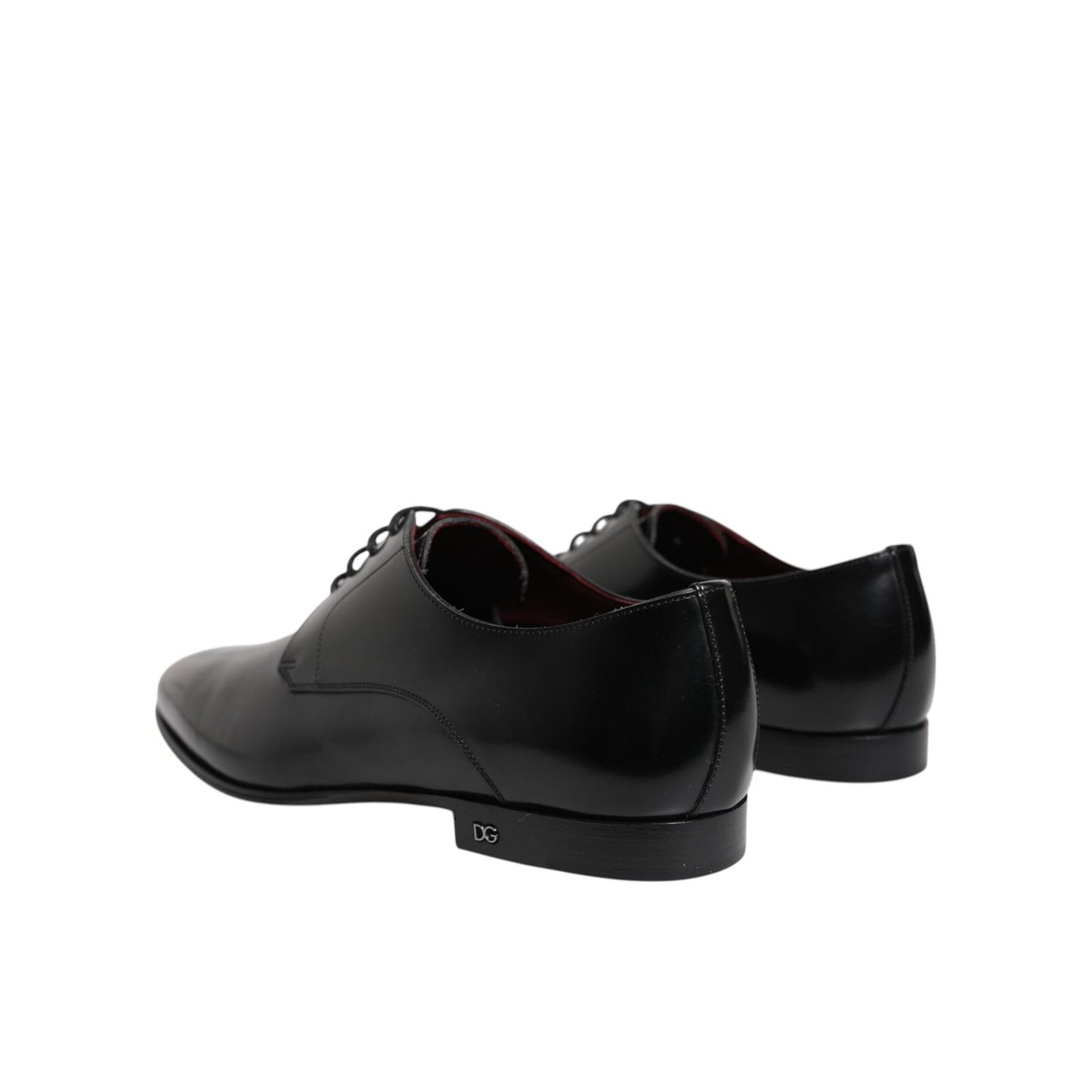 Dolce & Gabbana Black Leather Lace Up Derby Dress Formal Shoes