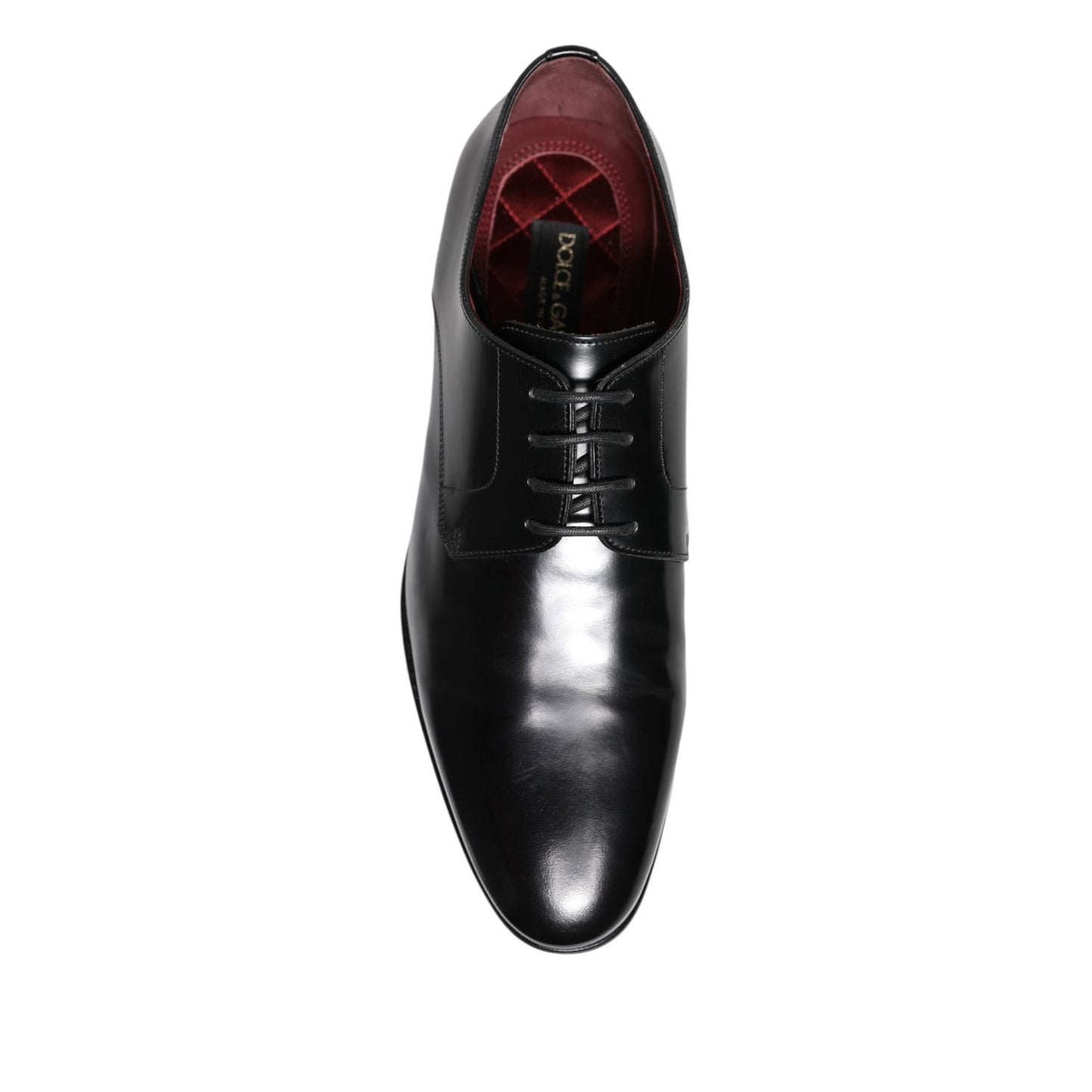 Dolce & Gabbana Black Leather Lace Up Derby Dress Formal Shoes