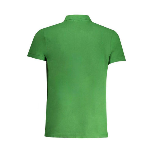 Cavalli Class Green Cotton Polo Shirt CA-30275-M