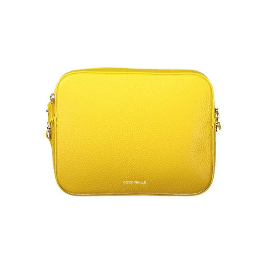 Coccinelle Yellow Leather Women Handbag CO-35344
