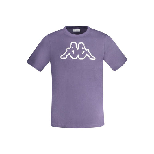 Kappa Blue Cotton Men T-Shirt with bold logo and crew neck design for stylish casual wear