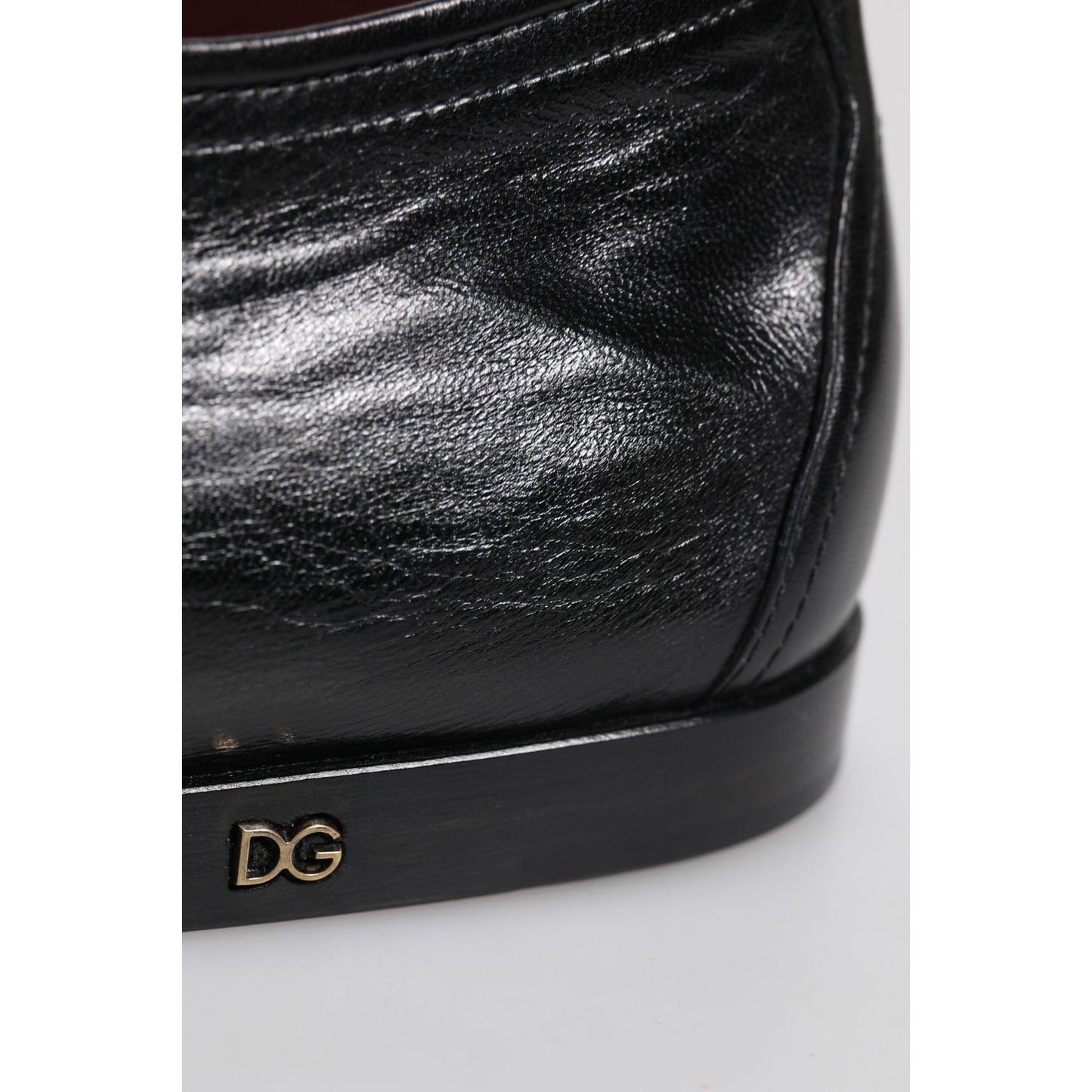 Dolce & Gabbana Black Leather Lace Up Derby Dress Formal Shoes