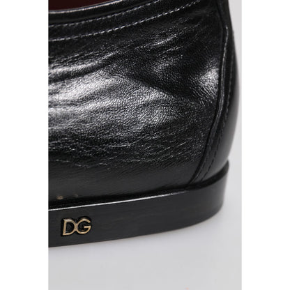 Dolce & Gabbana Black Leather Lace Up Derby Dress Formal Shoes