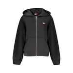Tommy Hilfiger Black Cotton Women Hoodie TO-36234-XS