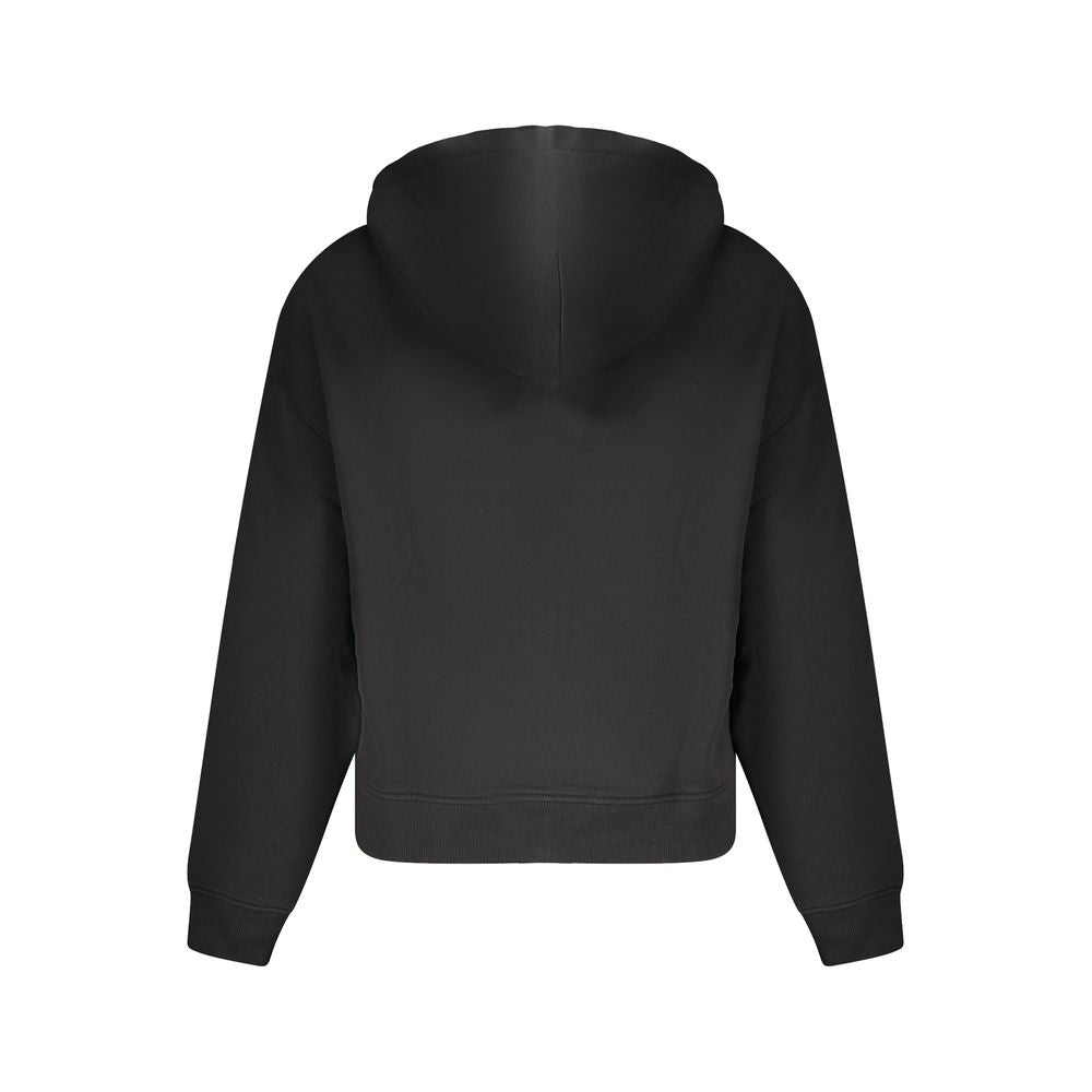Tommy Hilfiger Black Cotton Women Hoodie TO-36234-XS