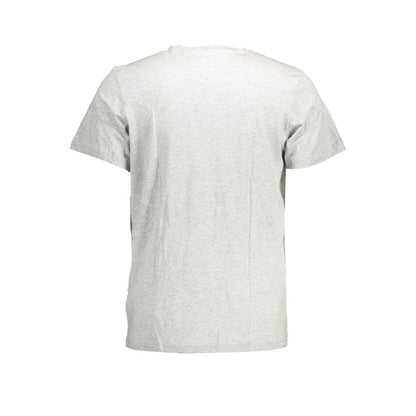 Back view of Tommy Hilfiger Brown Cotton Men T-Shirt showcasing sleek design and organic cotton quality.