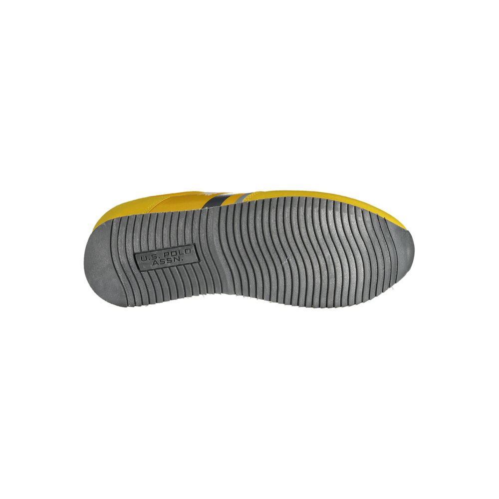 U.S. POLO ASSN. Yellow Polyester Men Sneaker sole view showing logo and grip design