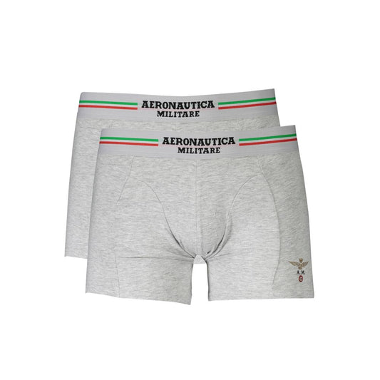 Aeronautica Militare Brown Cotton Men Boxer