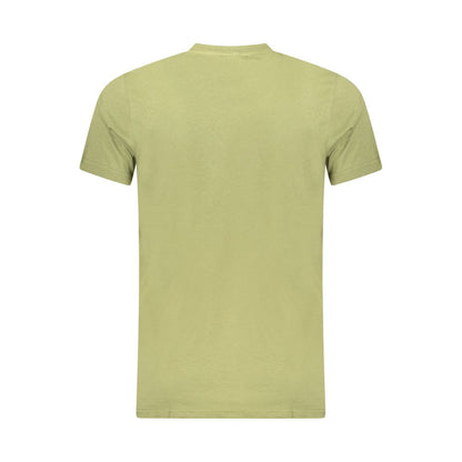 Cavalli Class Green Cotton T-Shirt