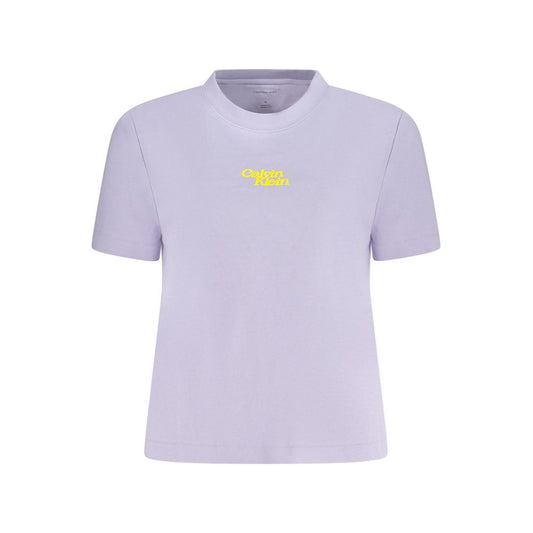 Calvin Klein Purple Cotton T-Shirt